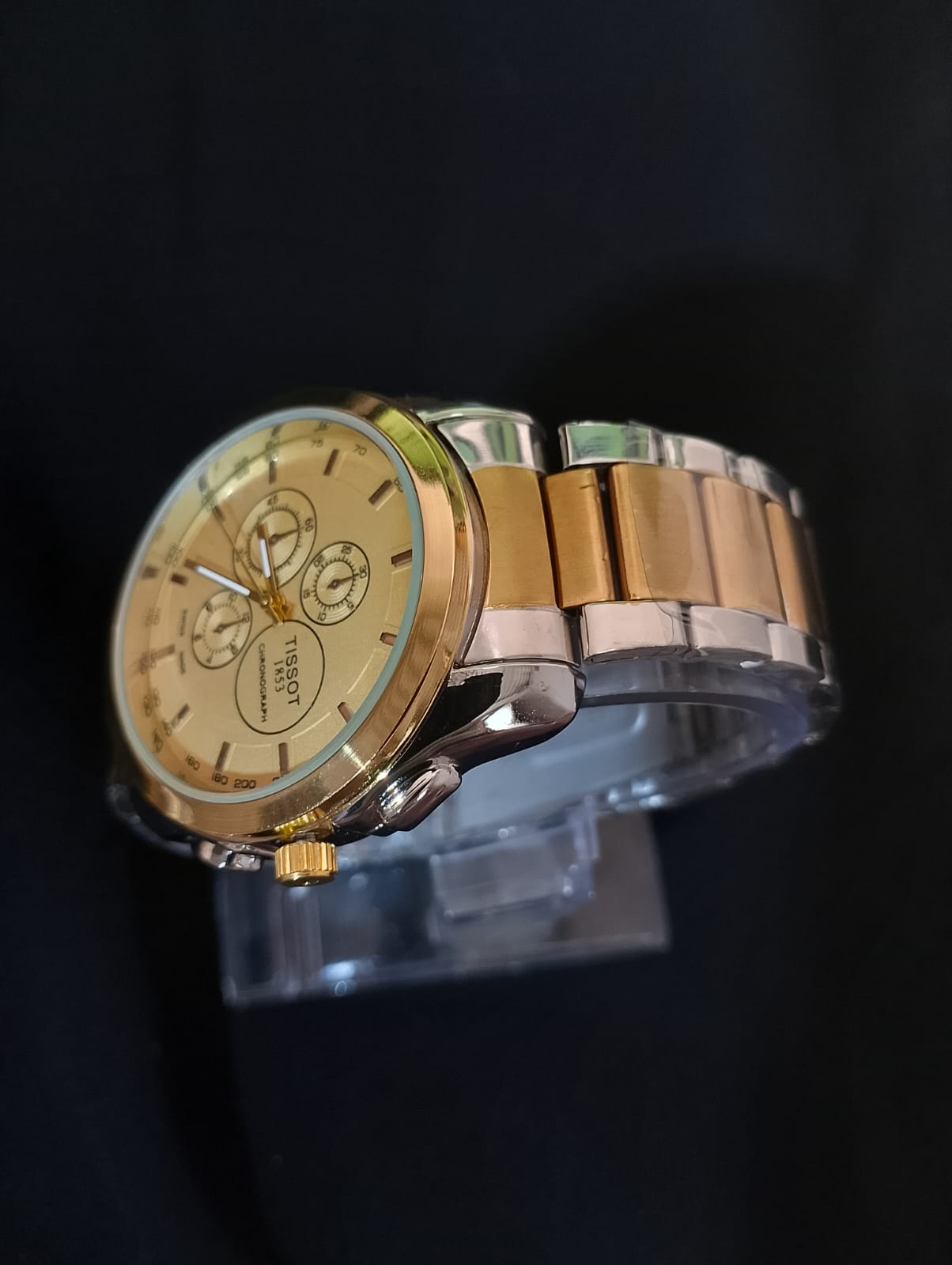 New Tissot Watch for Men – Stainless Steel Chain, Stone Dial, Premium Quality