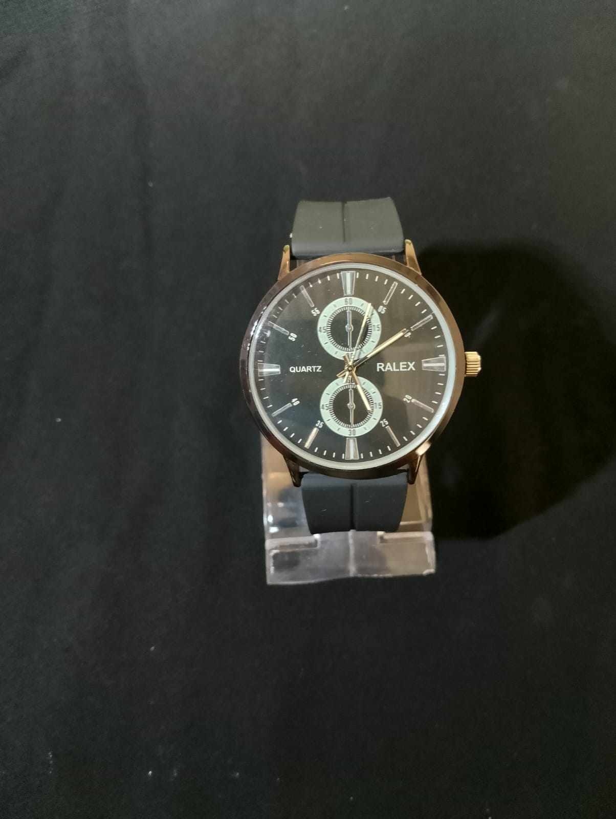 Ralex watch with silicone strap