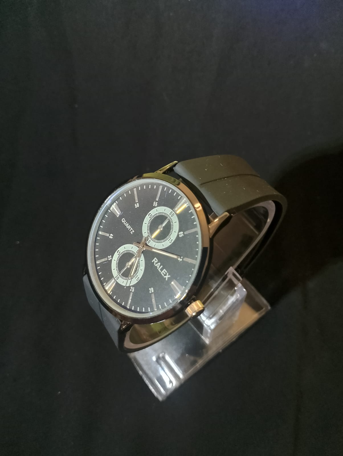 Ralex watch with silicone strap