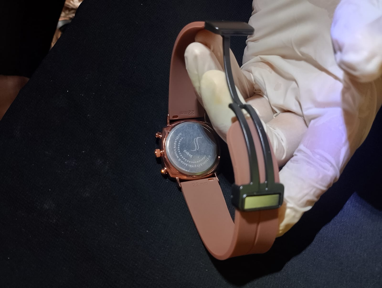 Ralex watch with silicone strap