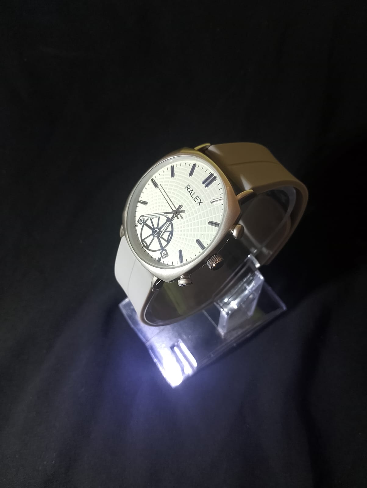 Ralex watch with silicone strap