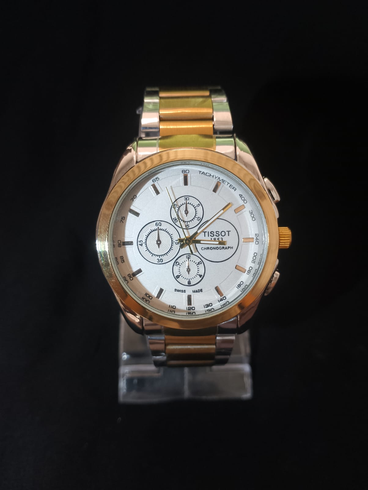 New Tissot Watch for Men – Stainless Steel Chain, Stone Dial, Premium Quality